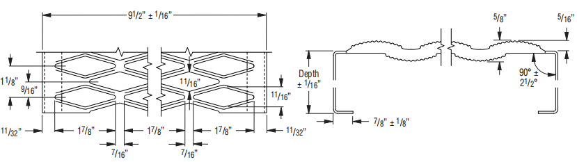 Diamond Grip-Strut Safety Grating