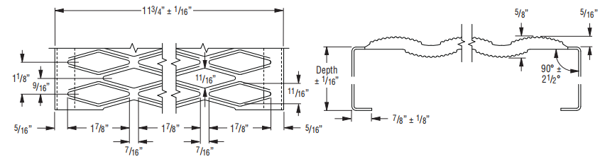 Diamond Grip-Strut Safety Grating