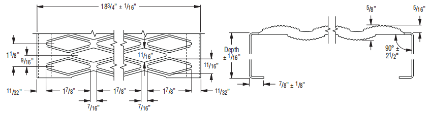 Diamond Grip-Strut Safety Grating