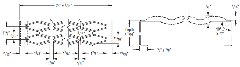 Diamond Grip-Strut Safety Grating