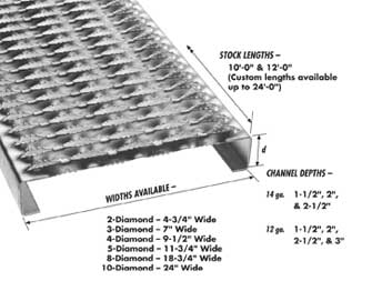 Diamond Grip-Strut Safety Grating