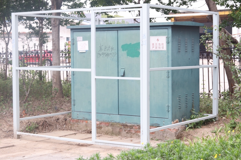 Outdoor Electrical Cabinet Decorative Fence Project Completed in Anhui, China