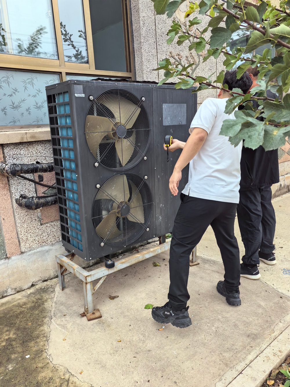 Aluminum Air Conditioner Covers Supplied for Old Community Renovation Project in Beijing