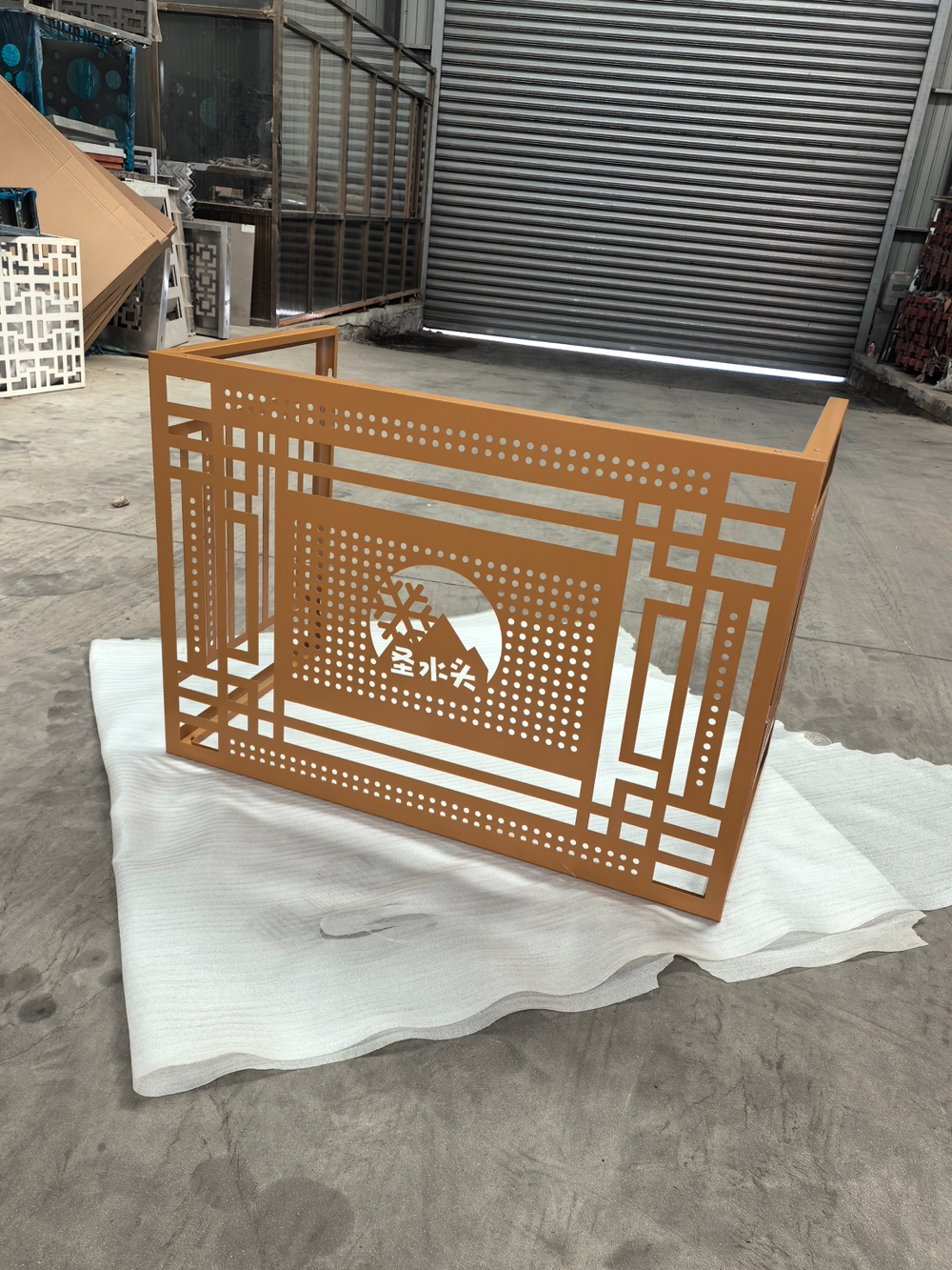 Aluminum Air Conditioner Covers Supplied for Old Community Renovation Project in Beijing